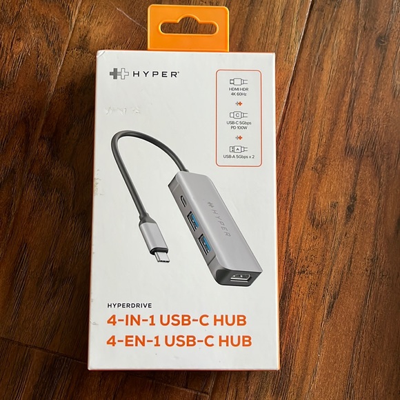 4 in 1 USB-C HUB Brand: HYPERDRIVE - Picture 1 of 2
